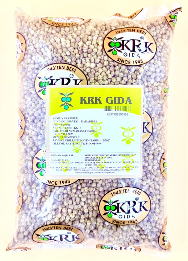 KRK GIDA YEŞİL KARABİBER TANE