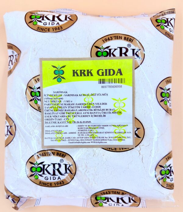 KRK GIDA SARIMSAK KURUSU ÖĞÜTÜLMÜŞ