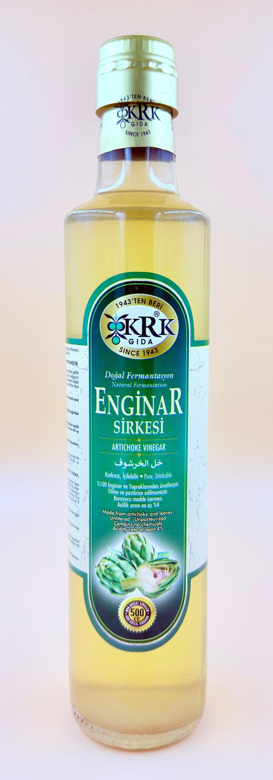 WhatsApp Image 2026-02-23 at 11.47.11 KRK GIDA ENGİNAR SİRKESİ (ARTICHOKE VINEGAR) - Görsel 1