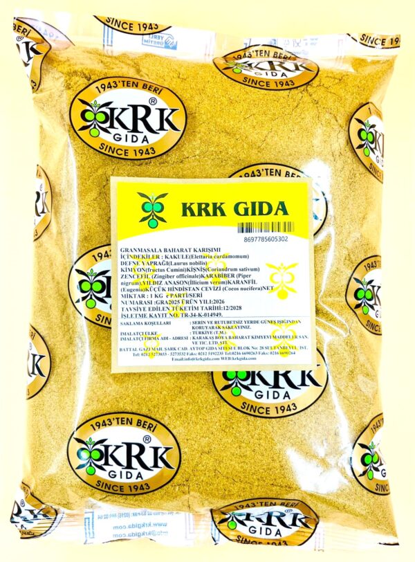 KRK GIDA GRANMASALA BAHARAT KARIŞIMI