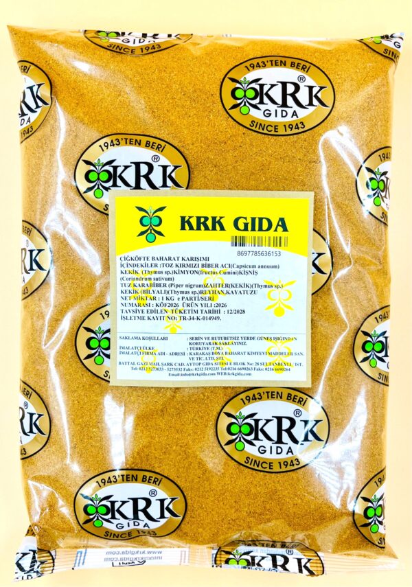 KRK GIDA ÇİĞKÖFTE BAHARAT KARIŞIMI