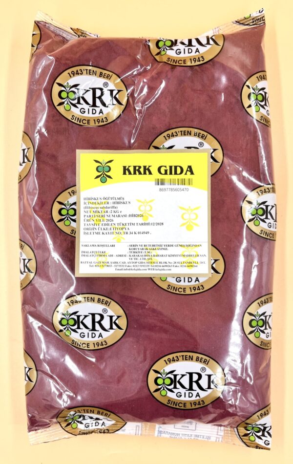 KRK GIDA HİBİSKUS ÖĞÜTÜLMÜŞ