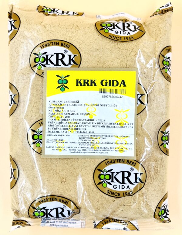 KRK GIDA KUŞBURNU ÇEKİRDEĞİ ÖĞÜTÜLMÜŞ