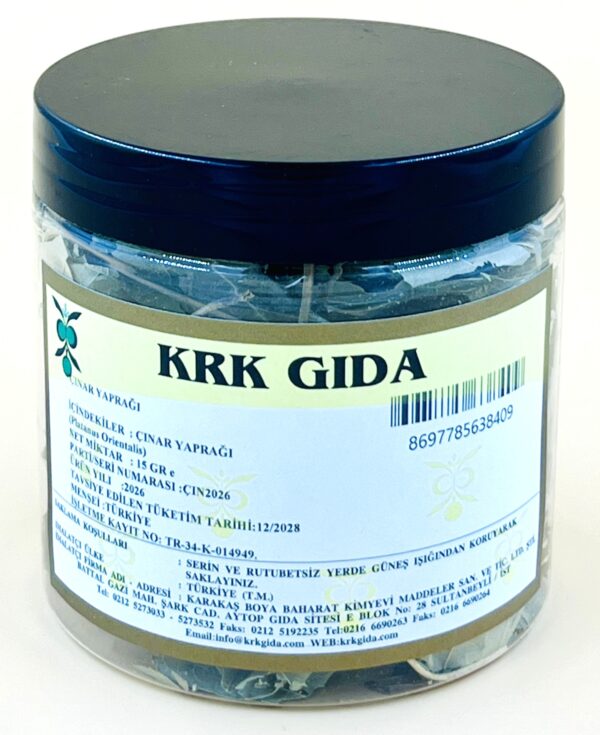 KRK GIDA ÇINAR YAPRAĞI 15GR
