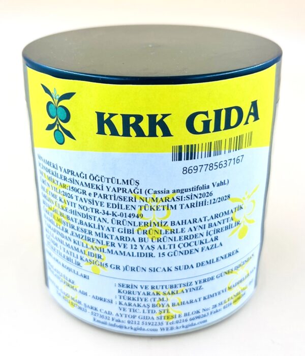 KRK GIDA SİNAMEKİ YAPRAĞI ÖĞÜTÜLMÜŞ 150GR