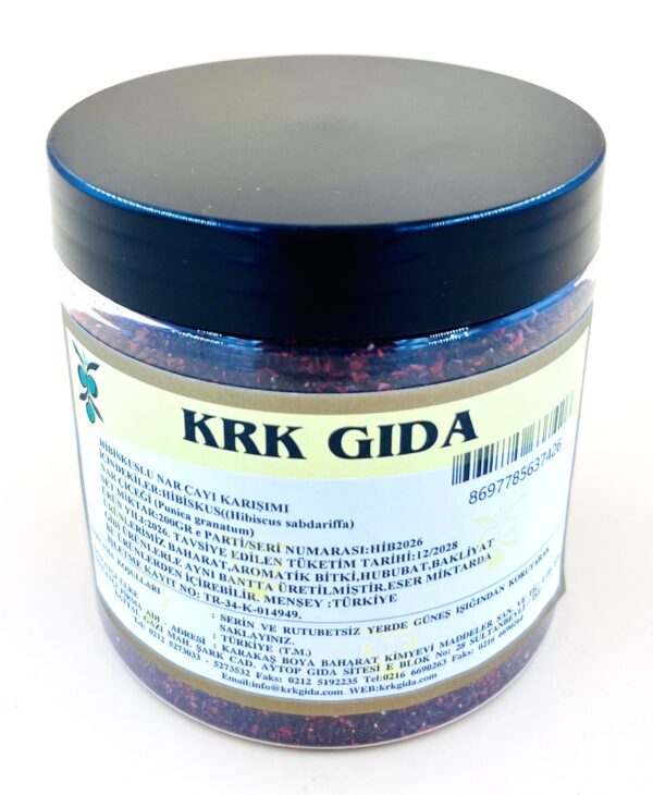 KRK GIDA HİBİSKUSLU NAR ÇAYI KARIŞIMI 200GRAM