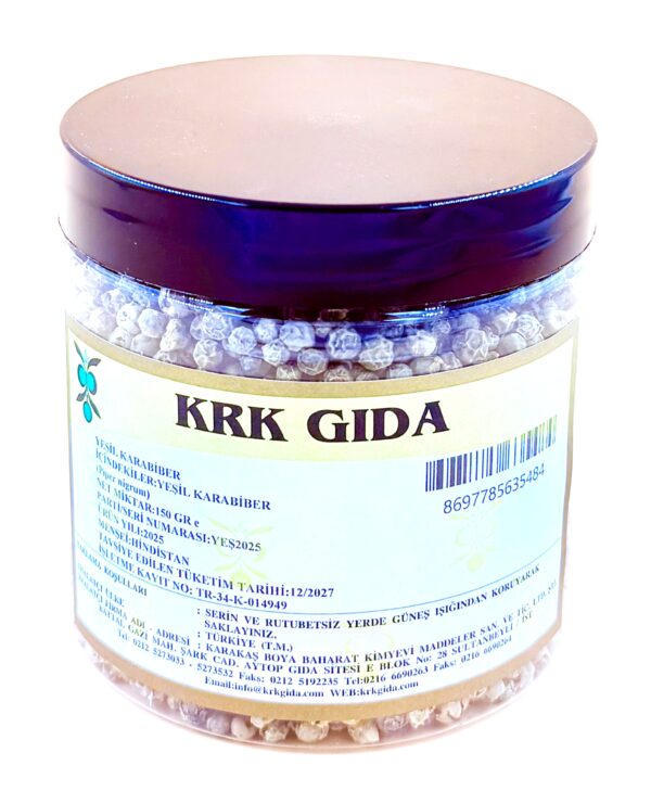 KRK GIDA YEŞİL KARABİBER TANE 150GR