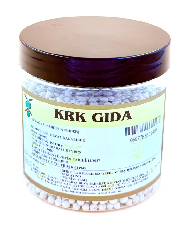 KRK GIDA BEYAZ KARABİBER (AKBİBER) 250GR