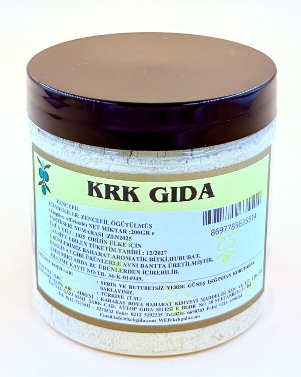KRK GIDA ZENCEFİL TOZ 200GR