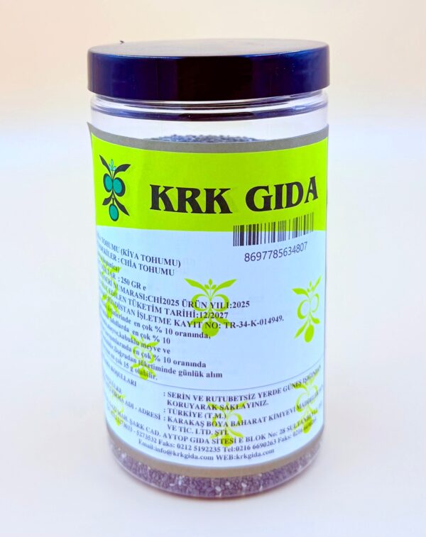 KRK GIDA CHİA TOHUMU (KİYA TOHUMU) 250GR