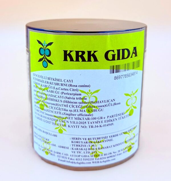KRK GIDA ZENCEFİLLİ BİTKİSEL ÇAYI – KIŞ ÇAYI 100GR E