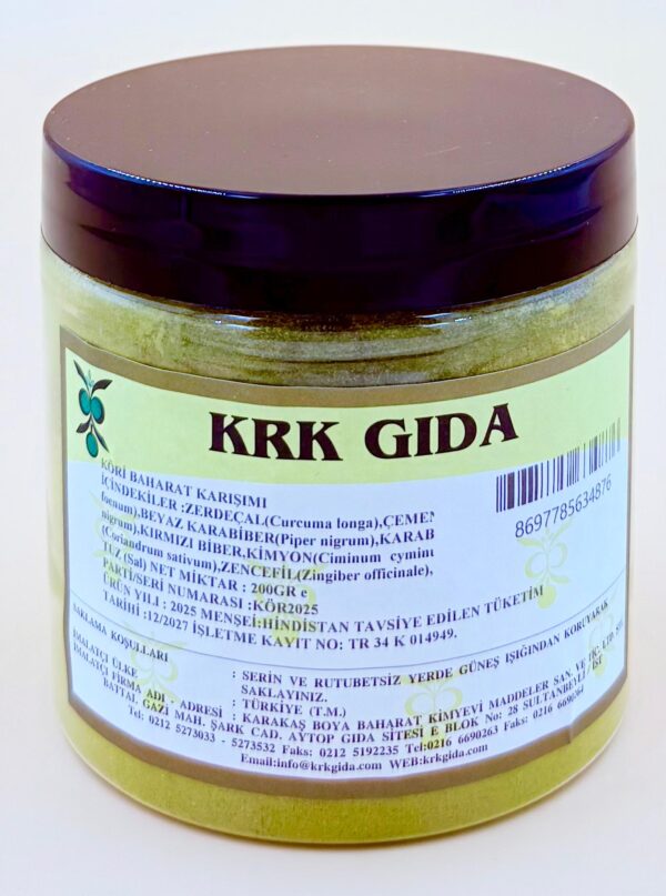 KRK GIDA KÖRİ BAHARAT KARIŞIMI 200GR