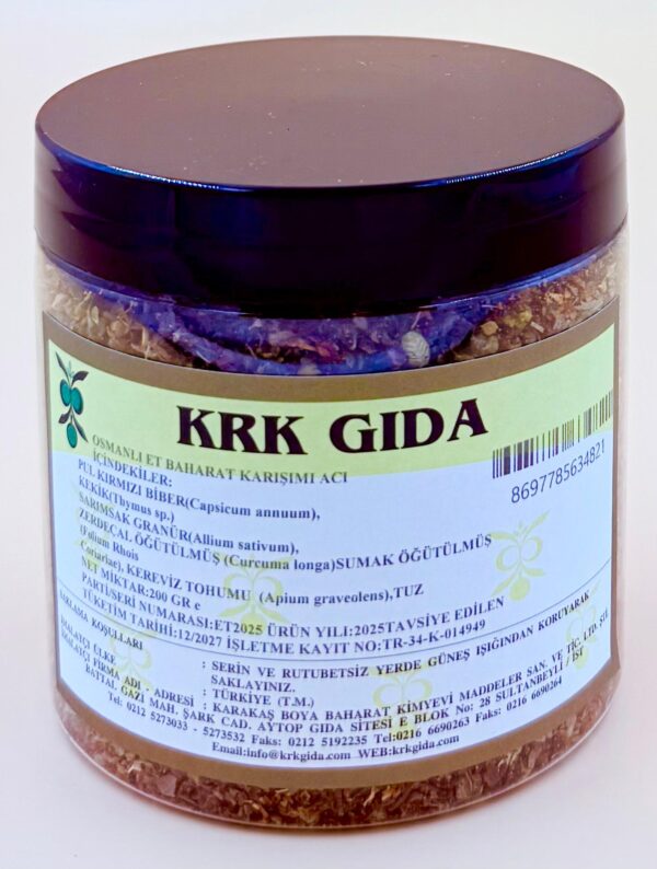 KRK GIDA OSMANLI ET BAHARAT KARIŞIMI ACI 200GR