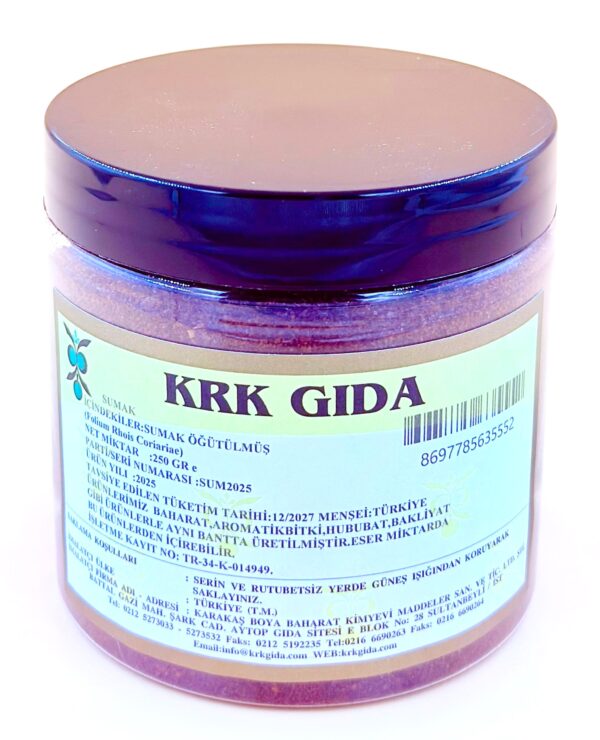KRK GIDA SUMAK ÖĞÜTÜLMÜŞ 250GR