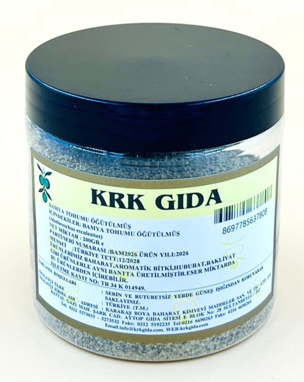 KRK GIDA BAMYA TOHUMU ÖĞÜTÜLMÜŞ 200GR